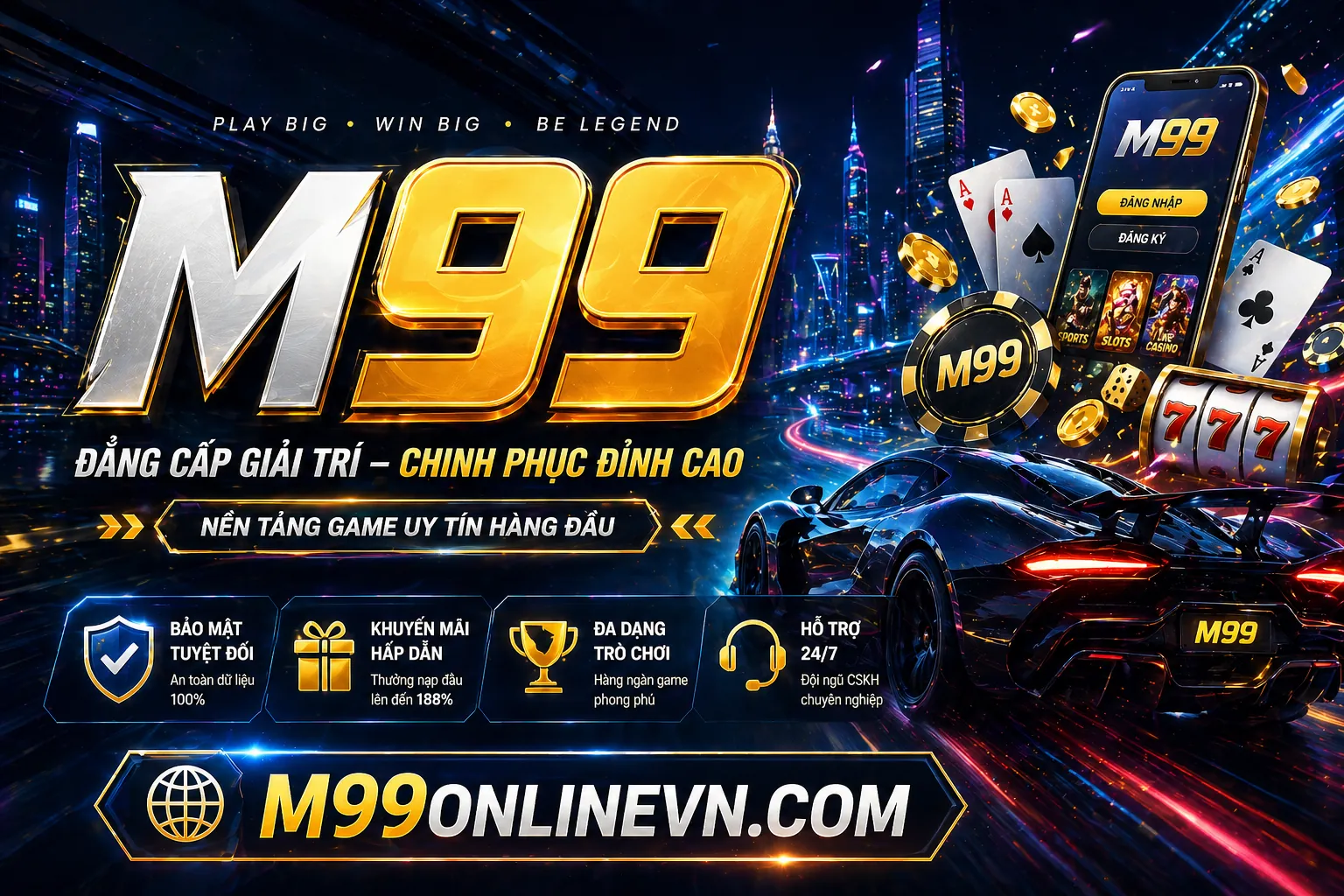 Giao diện đăng nhập vn888 game an toàn và hiện đại